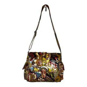 Kalencom Retro Vinyl Diaper‎ Bag Footed With Changing Pad New Orleans